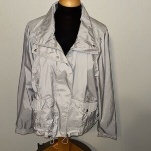 Lane Bryant Livi Full Zip Cropped Lined Windbreaker size 16